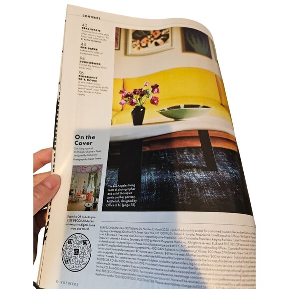 Elle Decor March 2025 Art in the Room Architecture Issue Magazine Hearst - Picture 4 of 7